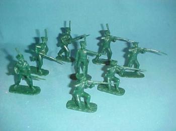 Napoleonic Russian Grenadiers--20 in 8 Poses (Dk. Green) Napoleonic Russian Grenadiers--20 in 8 Poses (Dk. Green) #13769