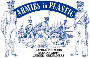 Napoleonic Russian Jaegers--20 in 8 Poses (Blue) Napoleonic Russian Jaegers--20 in 8 Poses (Blue) #13772