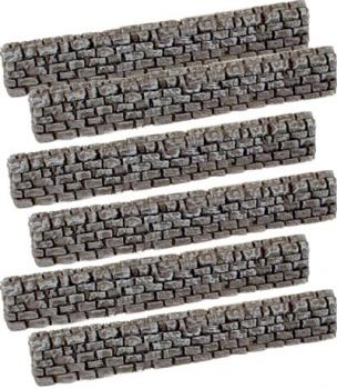 Block Stone Walls--six pieces (each piece is 6 in. long, 7/8 in. high)--FOUR IN STOCK. Block Stone Walls--six pieces (each piece is 6 in. long, 7/8 in. high)--FOUR IN STOCK. #13821