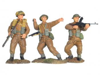 Image of Breakout--Normandy 1944 British Infantry Advancing Set #1--3 figures--RETIRED--LAST ONE!!