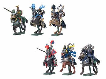 Image of Mounted Knights (6 piece assortment)--AWAITING RESTOCK.