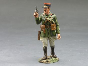 Image of French Officer Advancing with Pistol--single figure--RETIRED. - ONE AVAILABLE! 