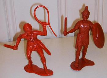 Roman Soldiers (2 pcs - Dark red) Roman Soldiers (2 pcs - Dark red) #14218