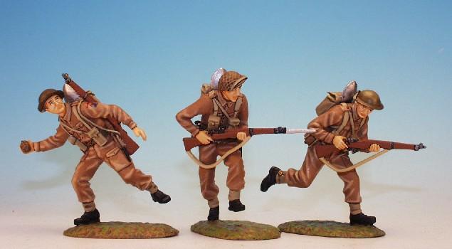 British Army '44 Three infantrymen, set 2--three figures--RETIRED--LAST ONE!! #1