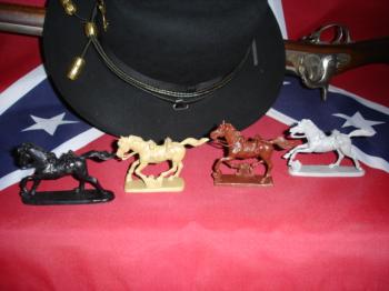 ACW Saddled Horses--12 horses in 4 Poses & 2 Colors--RETIRED--NOTE: some bases warped!  ACW Saddled Horses--12 horses in 4 Poses & 2 Colors--RETIRED--NOTE: some bases warped!  #14653