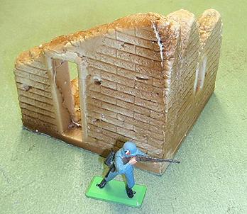 Destroyed Stone Corner Building--5 x 5 Inches--AWAITING RESTOCK. Destroyed Stone Corner Building--5 x 5 Inches--AWAITING RESTOCK. #14818