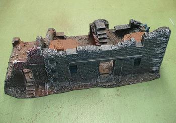 Large Destroyed Building Row 18x9Dx7H (Painted) Large Destroyed Building Row 18x9Dx7H (Painted) #14830