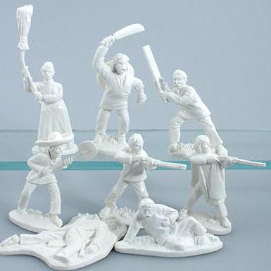 Mexican Peasants--16 pieces in white plastic #1