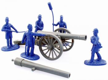 Union Artillery, 24 Pounder--5 Man Crew, Blue, SP Union Artillery, 24 Pounder--5 Man Crew, Blue, SP #15244