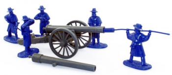 Union Artillery, 30 Lb. Parrot, 5 Man Crew, Blue, SP #0