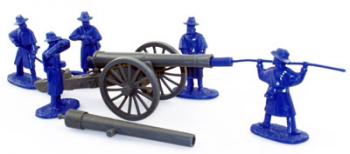 Union Artillery, 30 Lb. Parrot, 5 Man Crew, Blue, SP Union Artillery, 30 Lb. Parrot, 5 Man Crew, Blue, SP #15245