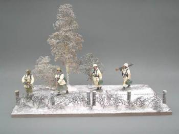 Winter Patrol base--two 6" square bases with barbed wire fence (for K&C BBG002) -- AWAITING RESTOCK/TWO TO THREE MONTHS WAIT! Winter Patrol base--two 6" square bases with barbed wire fence (for K&C BBG002) -- AWAITING RESTOCK/TWO TO THREE MONTHS WAIT! #15346