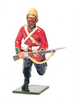 Image of British 24th Foot Charging--Gloss Finish, single figure--RETIRED--LAST ONE!!