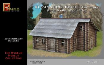 Russian Log House (Two-Story)--1:72 scale house--AWAITING RESTOCK. Russian Log House (Two-Story)--1:72 scale house--AWAITING RESTOCK. #15845