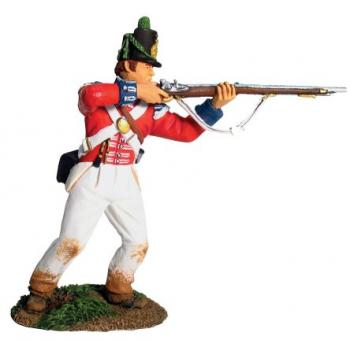 Image of British Coldstream Guards Light Company Standing Firing #1--single figure--RETIRED--LAST ONE!!