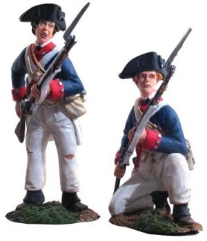 Image of American Continental Firing Line Set #3--2 figures--RETIRED. LAST ONE! 