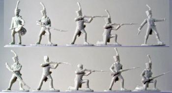 32nd Line Infantry Regiment French Voltigeur - 1806 - 20 in 10 poses 32nd Line Infantry Regiment French Voltigeur - 1806 - 20 in 10 poses #1784