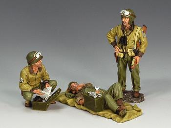 Image of G.I. Tank Crew--three crewmen figures--RETIRED--LAST ONE!!