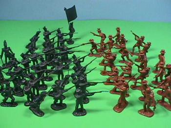 Image of Americana Alamo Figure Set - Aprox 50 Figures