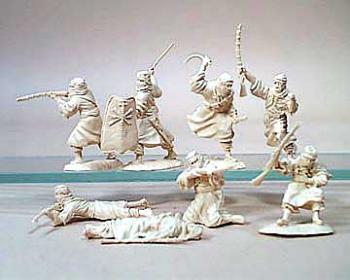Image of Arab Figure Set #2--16 figures in 8 poses