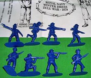 The Royal Navy, Winter Dress--Zulu War, 1879--20 in 8 poses, Blue The Royal Navy, Winter Dress--Zulu War, 1879--20 in 8 poses, Blue #16509