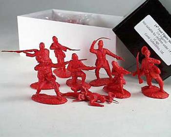 Image of British 24th Foot (Zulu Wars) Set #2 (red)--16 figures in 8 poses--RETIRED -- LAST FIVE!