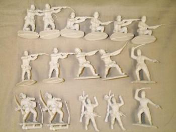 Image of British 24th Foot (Zulu Wars) Set #2 Tan--16 figures in 8 poses--RETIRED -- LAST THREE!