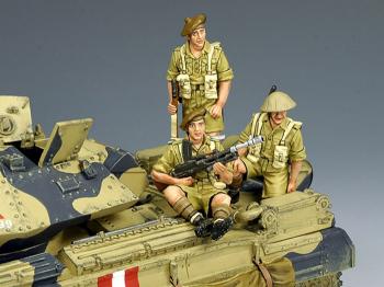 Image of 8th Army Tank Riders--three figure--RETIRED--LAST ONE!!