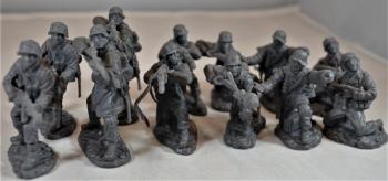 WWII German Elite Troops (Dark Gray)--12 plastic figures in 6 poses (NO HORSES!!) -- AWAITING RESTOCK! WWII German Elite Troops (Dark Gray)--12 plastic figures in 6 poses (NO HORSES!!) -- AWAITING RESTOCK! #16764