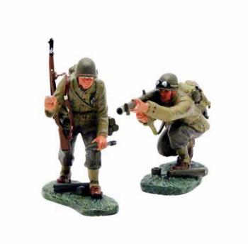 Image of U.S. Bazooka Anti-Tank Team--two figures--RETIRED--LAST ONE!!