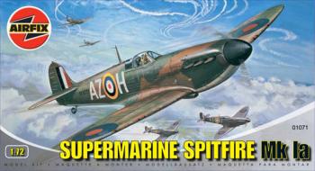 Image of Supermarine Spitfire MkIA 1:72 Scale Model Kit