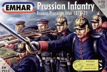 Prussian Infantry, 1870--1:72nd scale unpainted plastic figures Prussian Infantry, 1870--1:72nd scale unpainted plastic figures #17272