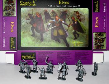 Caesar Miniatures 1/72 F102 Elves Archers & Warriors 35 Figures