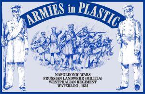 Image of Prussian Landwehr (Militia), Westphalian Regiment Waterloo (Dark Blue)--20 figures