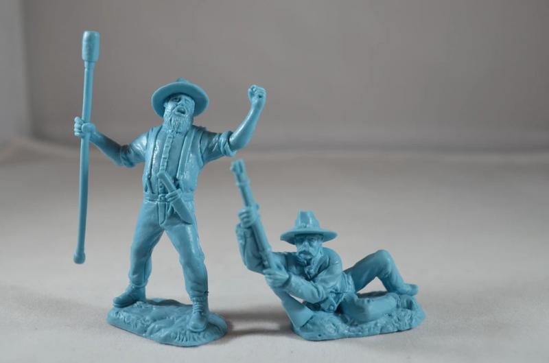 ACW Artillery and Cavalry (Light Blue)--10 Figures in 10 poses and 2 Horses #3