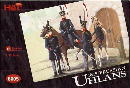Napoleonic Prussian Uhlans--12 mounted figures with litweka and shako. #1