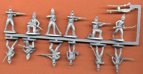Napoleonic Brunswick Avante Garde--48 infantry with several extra heads for potential conversions. #2