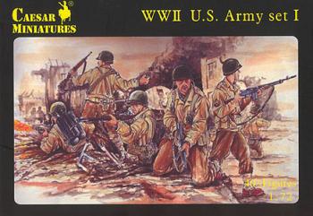 Image of WWII U.S. Army (Set 1)--41 figures in 12 poses--AWAITING RESTOCK.