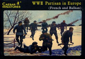 Image of WWII Partisans in Europe--34 Figures in 14 Poses--ONE IN STOCK.