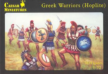 Image of Greek Warriors (Hoplites)--37 figures in 13 poses--1:72 scale-- AWAITING RESTOCK