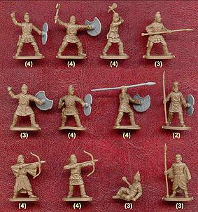 Persian Warriors--42 figures in 12 poses--1:72 scale #2