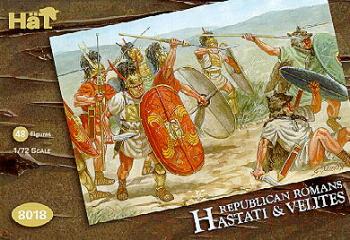 Republican Romans: Hastati and Velites--48 figures: 16 Velites, 24 Hastati with pila and 8 Hastati with swords #0