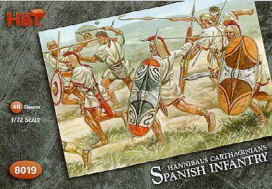 Carthaginian Spanish Infantry--48 figures: 24 Scutari, 12 Caetrati, 12 Baeleric Slingers #1