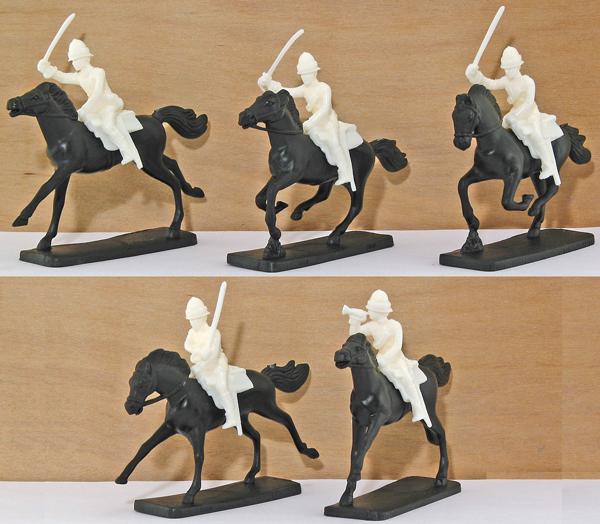British Cavalry in the Late 19th Century (white)--5 Mounted #1