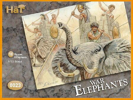 War Elephants--6 Elephants, 18 figures. #1