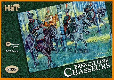 Napoleonic French Chasseurs--12 mounted figures #1