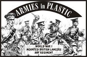 WWI British Mounted Lancers--5 in 5 Poses, White WWI British Mounted Lancers--5 in 5 Poses, White #18338