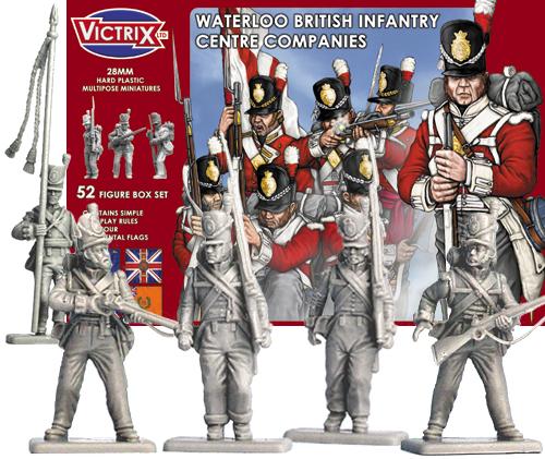 Waterloo British Infantry Centre Company--52 figures--THREE IN STOCK. #1