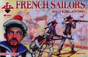 Image of French Sailors, Boxer Rebellion--48 figures in 12 poses.