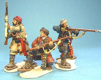 Image of French Militia Set 1--three figures